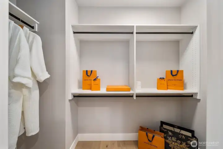 Enjoy a generous walk in closet in the primary bedroom.