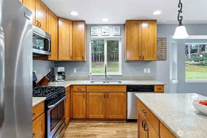 Stainless Steel appliances all stay with the home