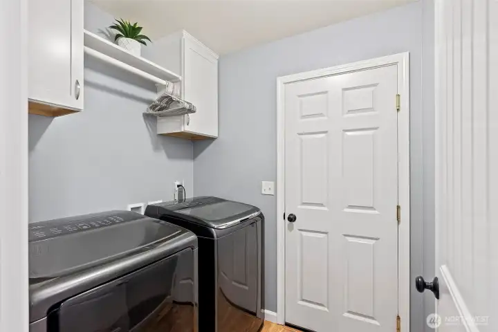 Laundry room with storage