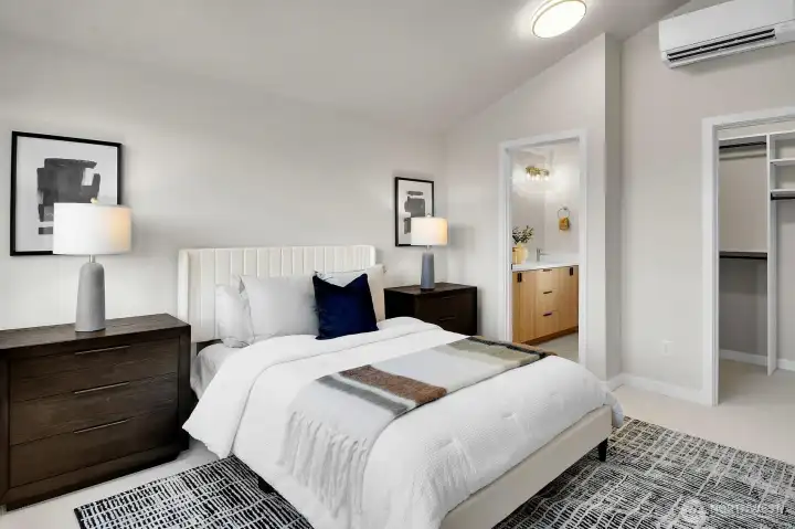 and a vaulted ceiling