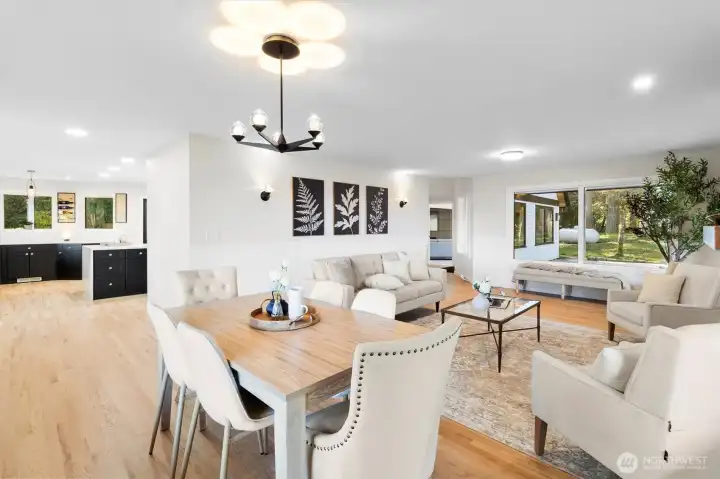 Formal Living w/views from every window. Timeless craftsman hardwoods throughout main floor.