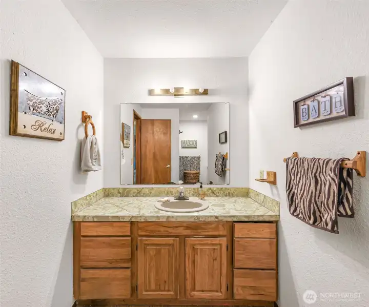 3/4 bath on main floor.