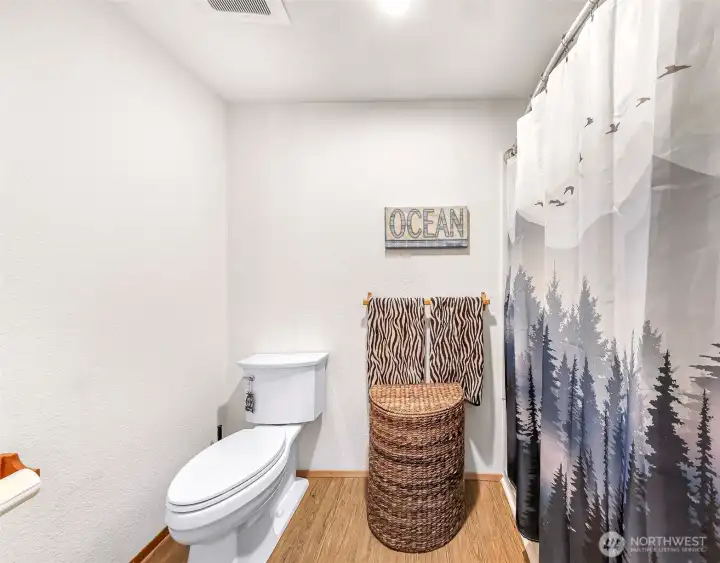 3/4 bath on main floor.