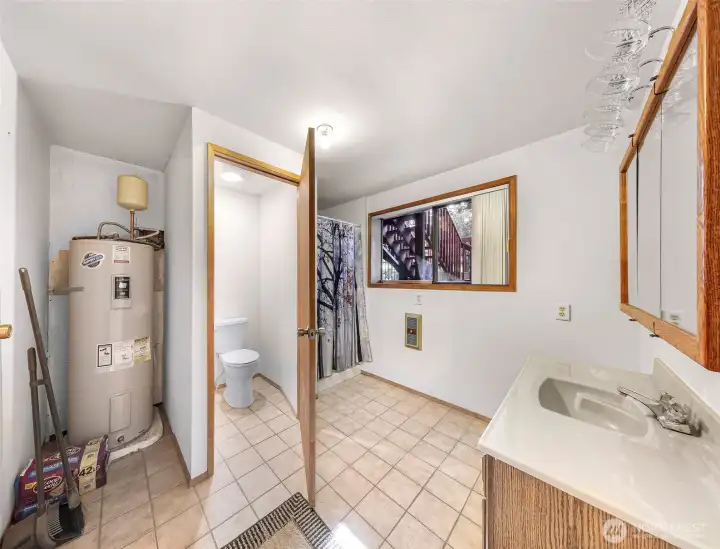 3/4 bath downstairs