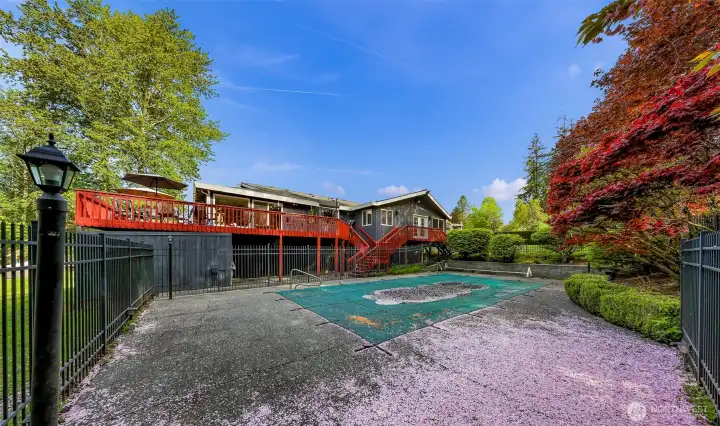 In-ground, heated pool.