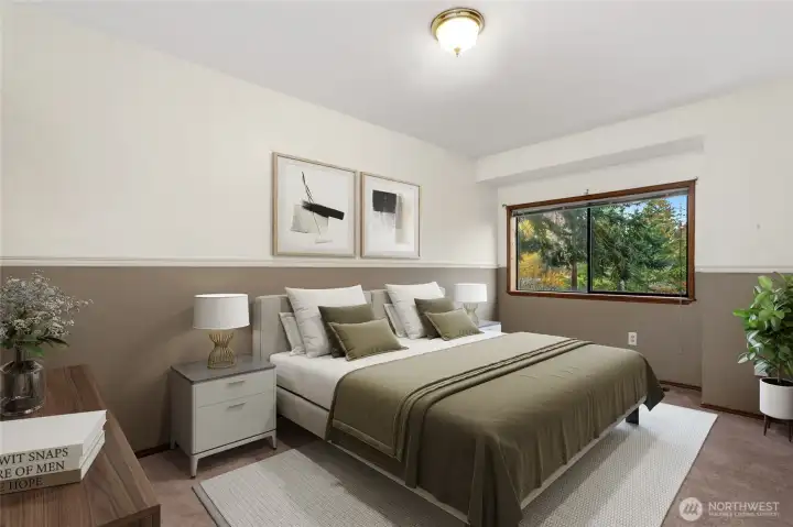 2nd bedroom upstairs. It also has a walk-in closet.