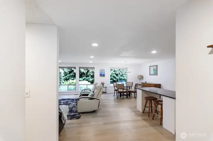 With a nice open entry, this home feels welcoming from the minute you walk in.  Open concept contemporary feel with this centrally located living space.
