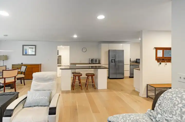 The flow of this space is perfect for entertaining.