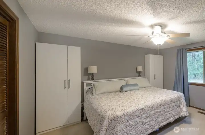 Another view.  Notice the ceiling fan.