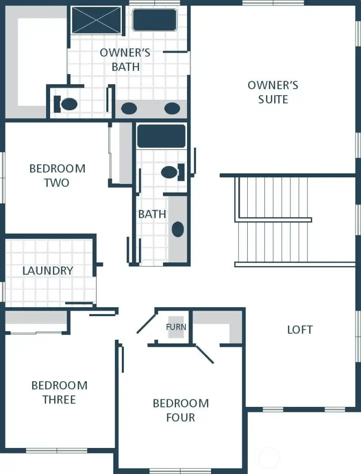 Photographs are for illustrative purposes only. Features, finishes, interior/exterior colors, landscaping and floorplan shown may vary from actual homes built