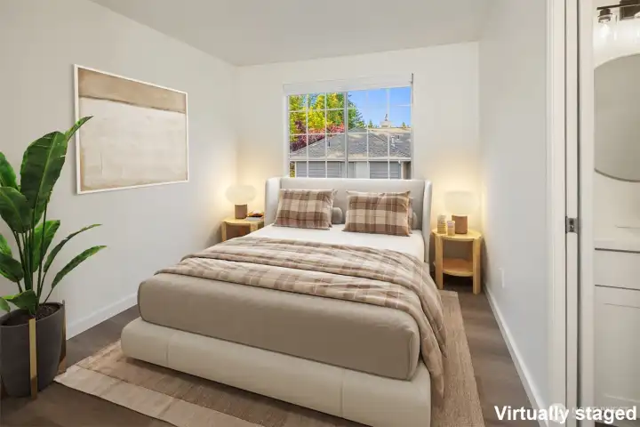 Virtually staged. Secondary bedroom.