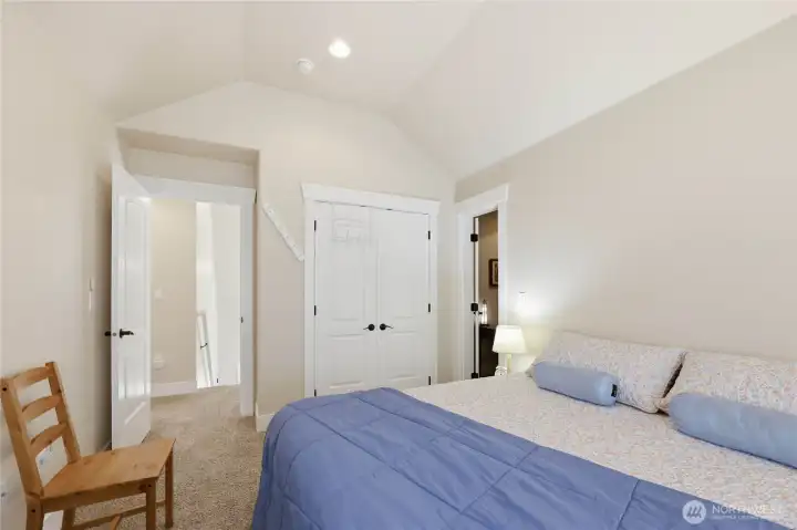 Bedroom #2 with closet and bonus room