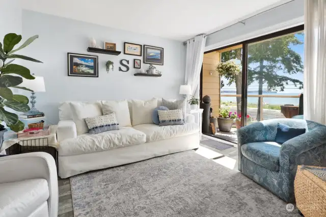 Tastefully updated with beach-inspired colors for a soothing, inviting place to drink in the view!