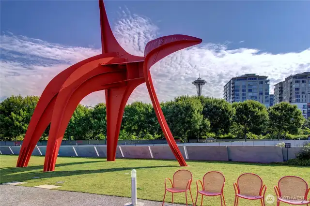 famous 26million dollar Sculpture Park EAGLE (Alexander Calder).