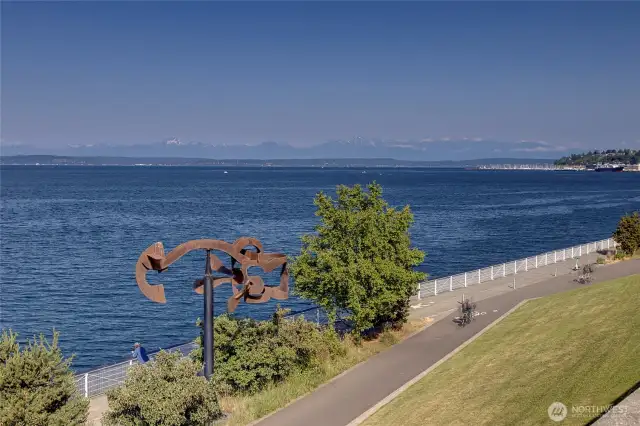 Water front trails, lawns, beaches.