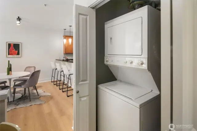 Washer & dryer remain with the home.