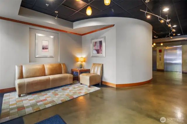 Secure lobby entry.
