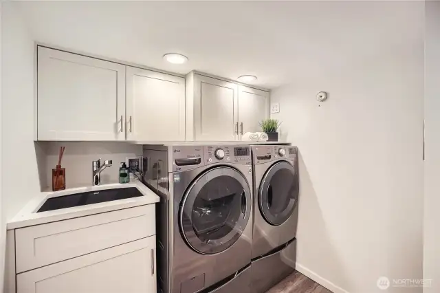 State-of-the-art Laundry Center, including the utility sink we all want!