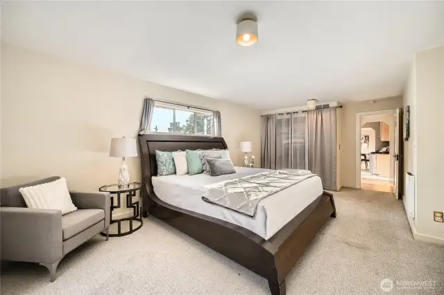 Always enough space for clothes and storage with two full closets.