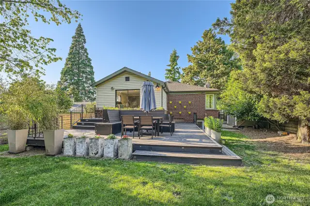 Large deck is perfect for summer gatherings!