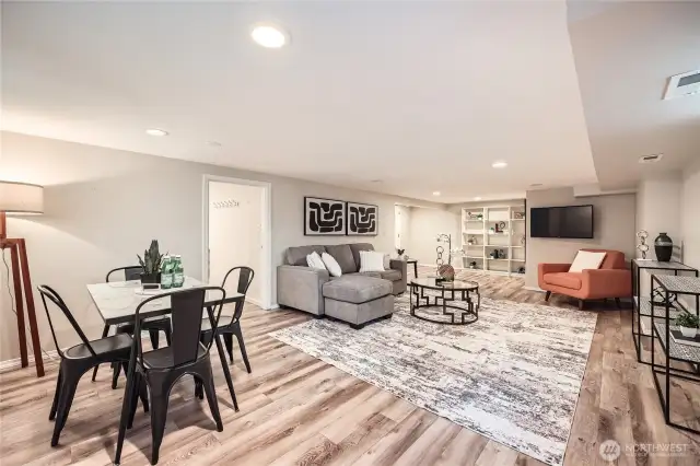 Through the doorway, you'll find a closet and remodeled Bath.