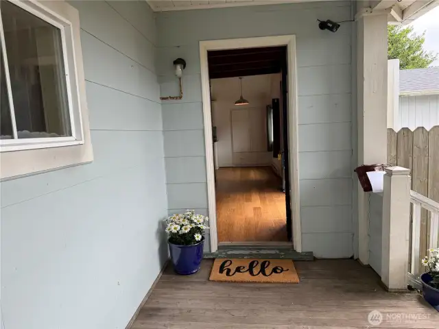 Side entrance