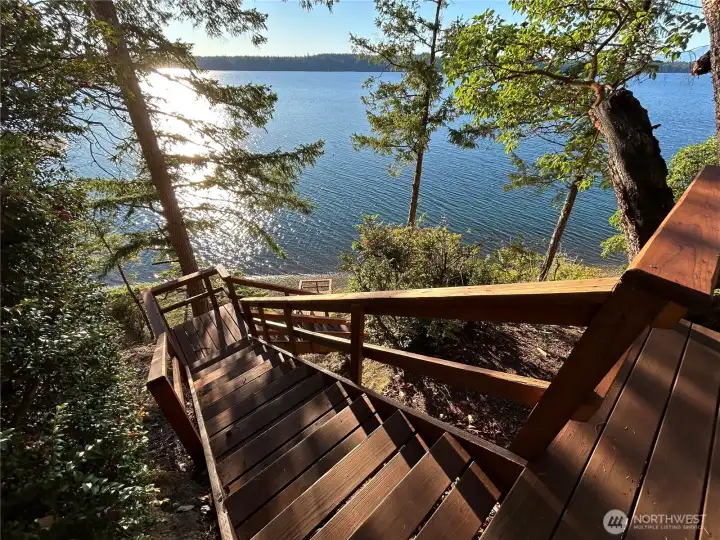 Stairs down to the beach!!