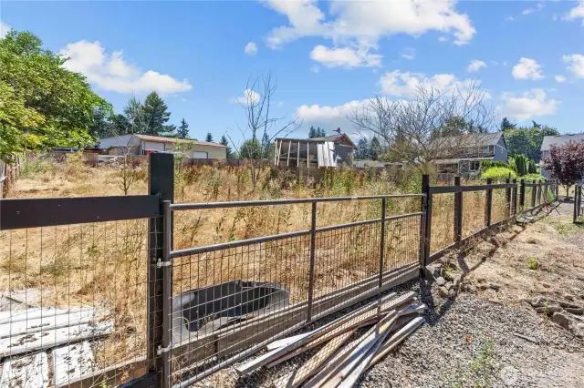 Small  fenced pasture