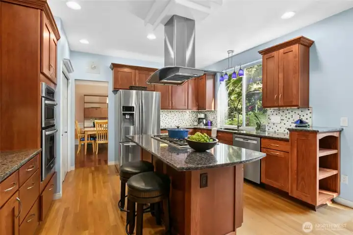 Updated kitchen with so much cabinetry & counter space.