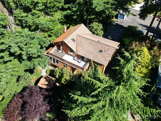 Overhead view