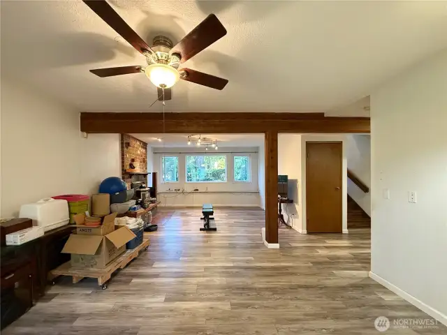 Lower level great room