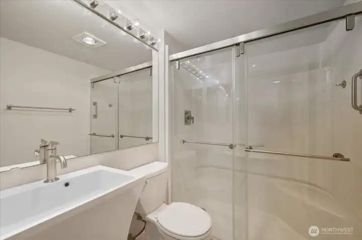 Guest Bathroom with zero-entry shower
