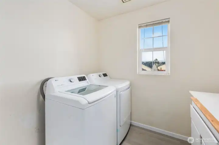 Laundry Room located on Upper Floor for ease!