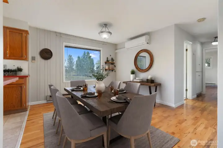 Virtually Staged Dining Room