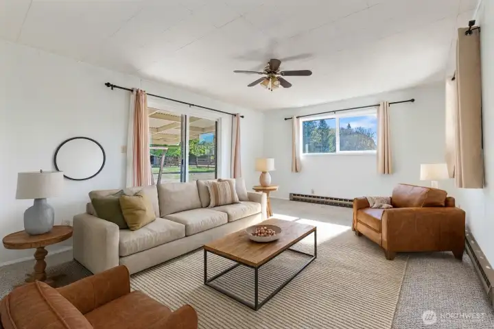 Virtually Staged Living Room