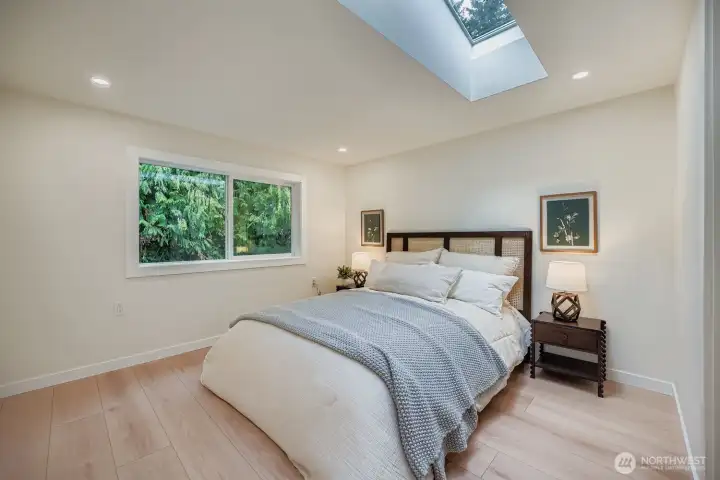 2 bedrooms in upstairs in additional living area.