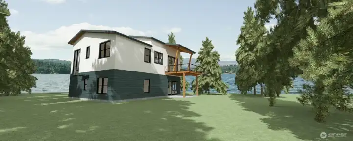 Architectural Renderings of the two-story property