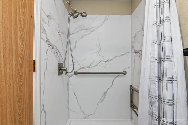 Primary walk in shower