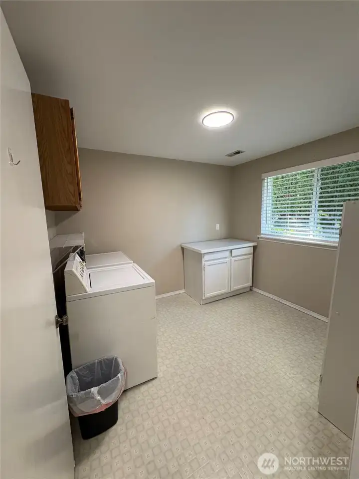 Downstairs laundry room