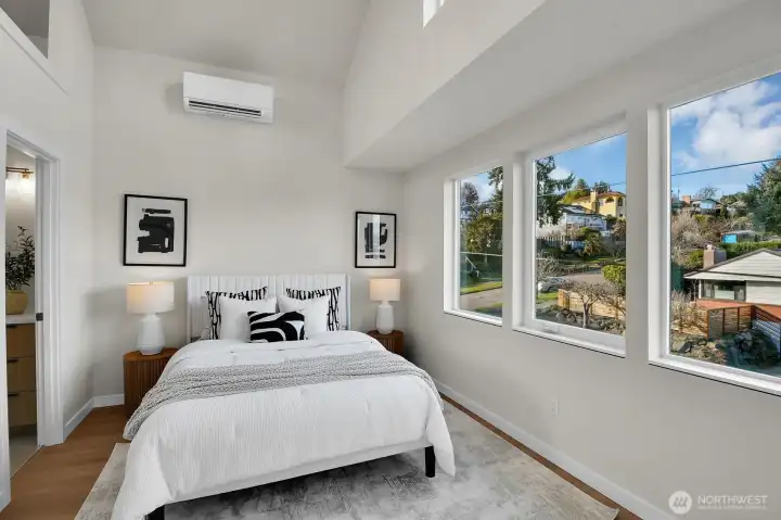 Wonderful windows facing north