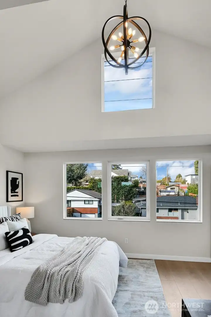 the vaulted space creates a truly unique space.