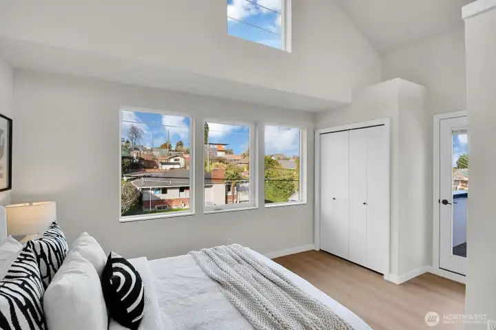 and the private deck is designed for the weight of a hot tub or plunge pool.