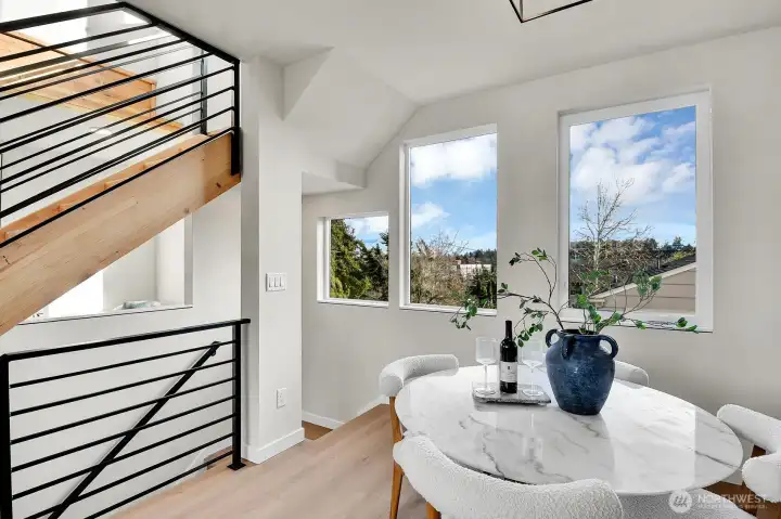 heading down to the lower level