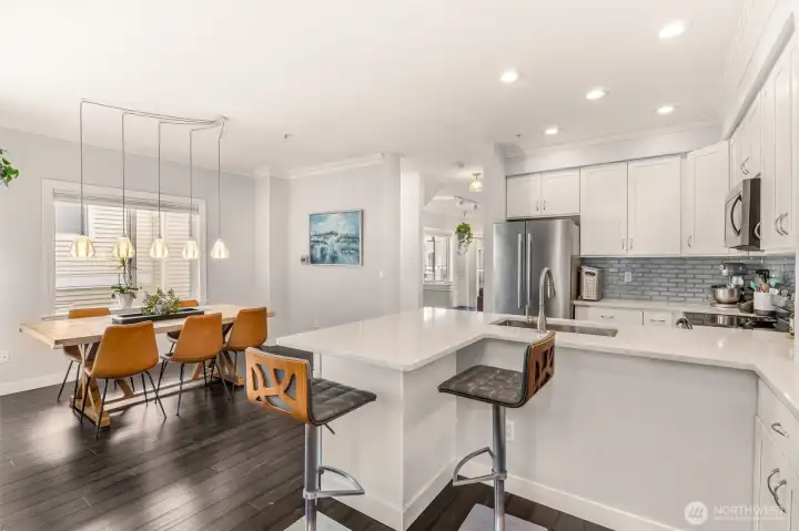 Plenty of room in this townhouse for family, and friends