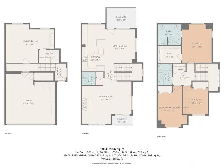 Correction Primary is on the right side with walk in bath/closet