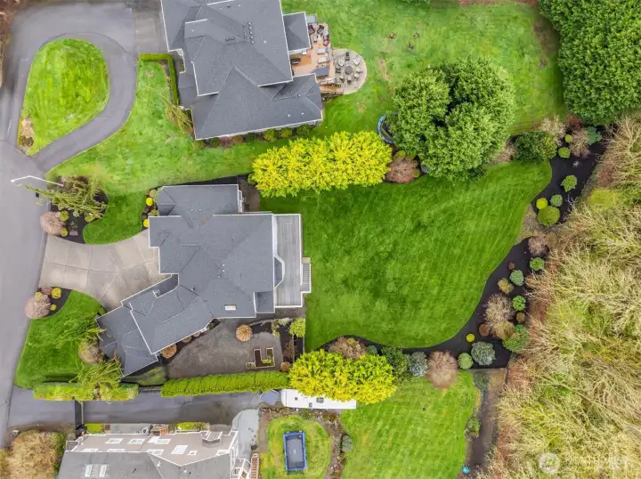 Drone view from above