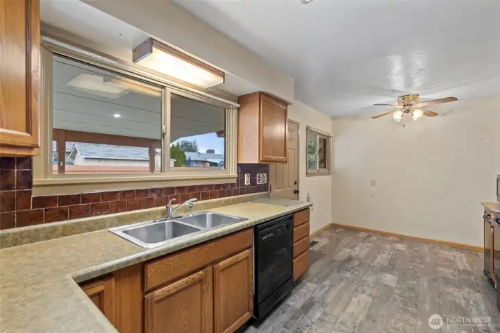 kitchen with eating space