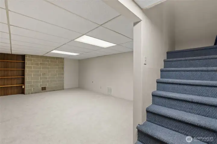 Downstairs wreck room