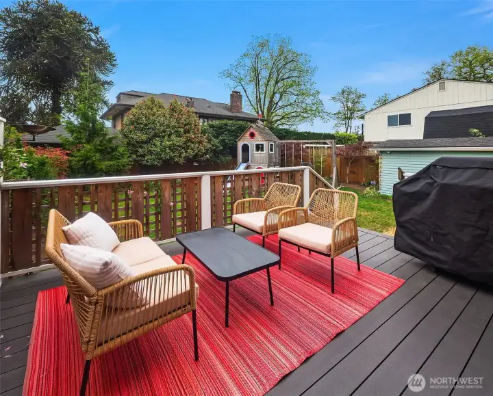 Deck off the kitchen