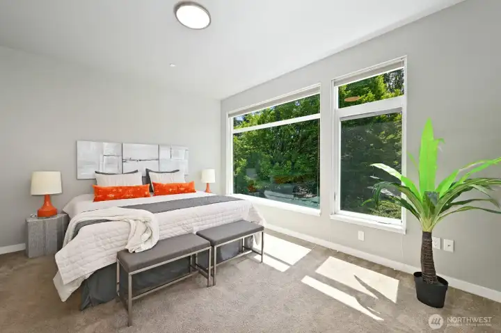 Primary suite is large and includes top-down, bottom-up black out blinds. Primary suite is large and includes top-down, bottom-up black out blinds.